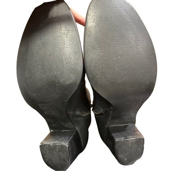 Madewell Black Leather ‘Kelci’ Heeled Boot Size 9 - Picture 9 of 11